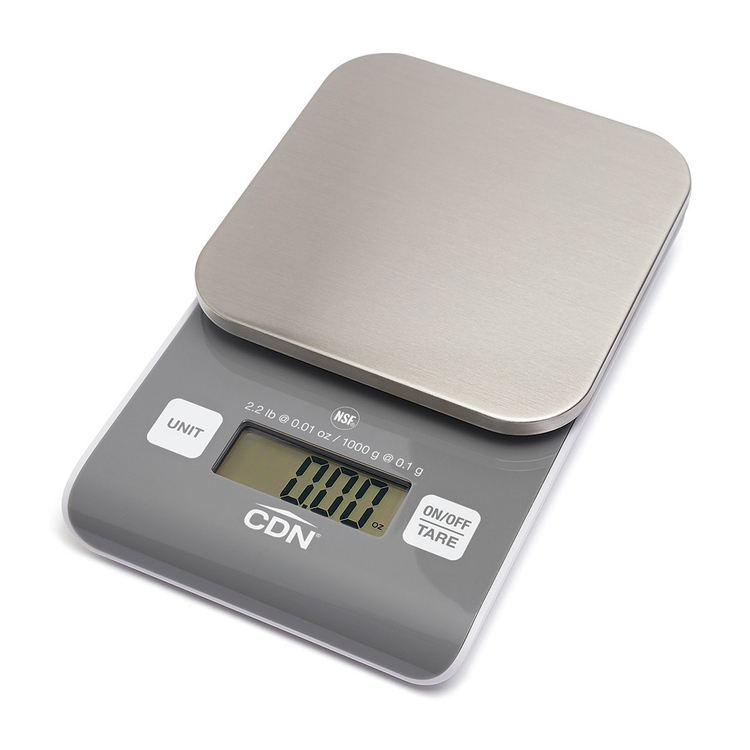 Product image #5 for CDN Digital Precision Food Scale with Removable Stainless Steel Platform, Gray