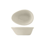 Thumbnail image #1 for Tuxton China DuraTux®© BEX-025A Ceramic Teardrop Ramekin, 2-1/2 oz, 3-3/4" x 2-5/8" x 1-1/4"H Case of 4 Dozen