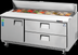 Thumbnail image #5 for Everest Refrigeration Two-Section Sandwich Prep Table with 1 Door, 2 Drawers, 18-Pan Top, 71-1/8-Inch Wide