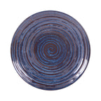 Thumbnail image #2 for G.E.T. Stardust - EGS B399088-SDB Round Blue Melamine Plate, 8-3/4" Diameter x 3/4" High Case of 6