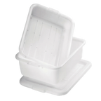 Thumbnail image #1 for TableCraft Products DBF55 Freezer Drain Box Set, White Polyethylene, 21 x 15 x 6.5 in, with 1/4 in Holes