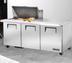 Thumbnail image #5 for True Manufacturing 72-Inch Mega Top Three-Section Sandwich/Salad Prep Table with 15 1/6-Pan Capacity