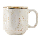 Thumbnail image #1 for Tuxton China Artisan Geode GGA-150 12 oz Porcelain Stackable Coffee Mug with Handle Case of 2 Dozen