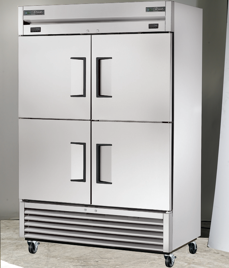 Product image #5 for True T-49DT-4-HC 2-Section Dual Temperature Reach-In Refrigerator/Freezer with 4 Half Doors