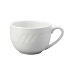 Thumbnail image #1 for Vertex China Sausalito SAU-54-G 5 oz China Coffee Cup with Handle, Sculpted Lines, Cilantro Case of 3 Dozen