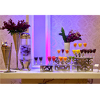 Thumbnail image #2 for Eastern Tabletop Lexus 1733X Buffet Riser, 15"H, X-Shaped Multi-Level, Stainless Steel