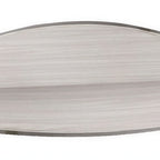 Thumbnail image #1 for Eastern Tabletop TO734 Crescent-Shaped Bottom Shelf with Privacy Panel, 66.9"W x 31.5"D x 33.5"H