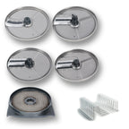 Thumbnail image #1 for Sammic 1010484 Vegetable Processor 5-Disc Julienne Package with 4mm/8mm Slicing, 4x4mm/8x8mm Julienne Discs and 8mm Dicing Grid