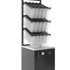 Thumbnail image #1 for Zumex USA 10256 BOTTLE RACK BLACK DISPLAY Bottle Rack Display, Black