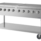 Thumbnail image #5 for Koolmore KM-CGM-72 Mobile Propane Charbroiler, 10 Burners, 1,377 Sq. In. Cooking Area, Stainless Steel