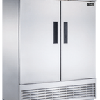 Thumbnail image #2 for Dukers Appliance Co., USA Ltd. D55F Two-Section Reach-In Freezer, Solid Hinged Doors, Stainless Steel, Bottom-Mounted Refrigeration