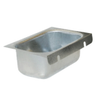 Thumbnail image #1 for Component Hardware Flame Gard F15-2500-C Removable Stainless Steel Grease Cup, Keyhole Mount, 6-3/4"L x 4"W x 2-1/2"D