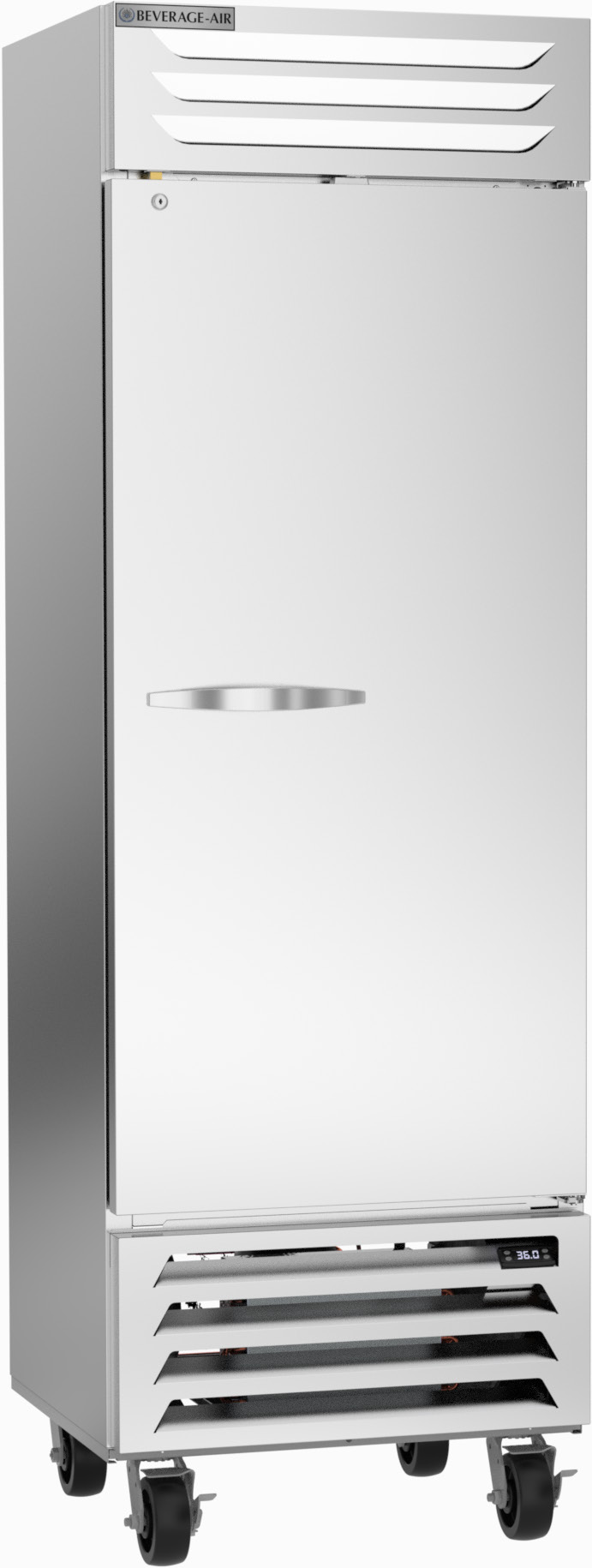 Product image #7 for Beverage-Air Vista® Series One-Section Bottom-Mount Reach-In Refrigerator, 19.08 Cu. Ft., Solid Door