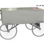 Thumbnail image #1 for Gold Medal Whiz Bang 2129ST Stainless Steel Concession Wagon, 56.5"W x 25.63"D x 31.5"H, with 48" x 20" Spacer