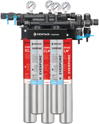 Everpure QC7I DIO Dual Water Filtration System with Manifold, XCLM+ and 7SI Cartridges