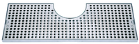 Micro Matic Surface-Mount Stainless Steel Drip Tray Trough for Metropolis T Draft Towers, 34 x 8.5 Inches
