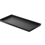 Thumbnail image #1 for Tableware Solutions USA Leone T8264 Melamine Rectangular Platter, 13 in, Black