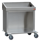 Thumbnail image #1 for Steril-Sil Company E1-CRT36-3V Stainless Steel Serving Cart, Holds 3 E1 Inserts, 35-1/4"W x 24-3/4"D x 41"H