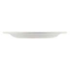 Thumbnail image #2 for CAC China Maxwell MLRN-21 Round White Melamine Plate, 12 in., Rolled Edge 1 Dozen