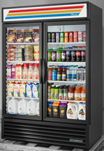 Product image #7 for True 2-Section Glass Door Merchandiser Refrigerator