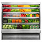 Thumbnail image #1 for Howard-McCray R-OP35E-12-S-LED Produce Open Merchandiser, 147"W x 78-1/2"H, 3 Lit Shelves, LED, Remote Refrigeration Design