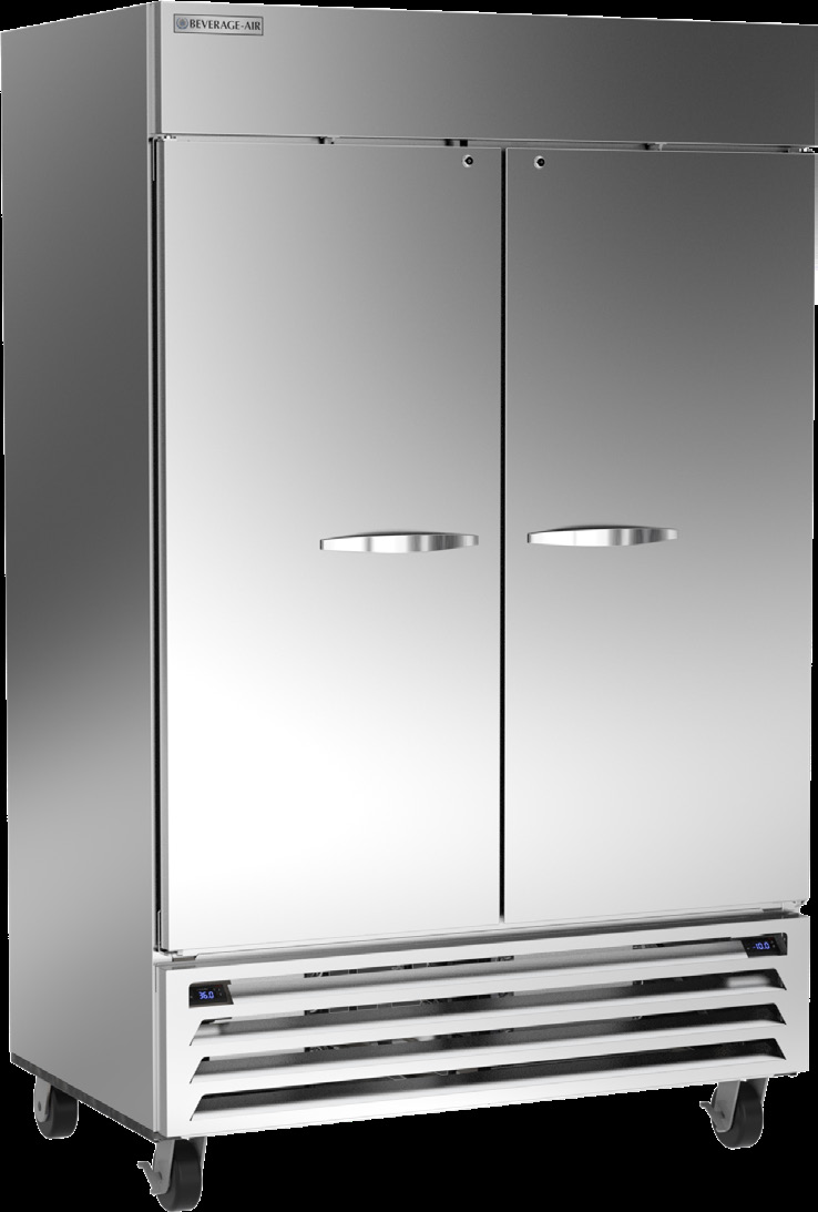 Product image #6 for Beverage-Air Horizon Series Dual-Temp Two-Section Reach-In Refrigerator/Freezer, Left Refrigerator / Right Freezer, Standard Depth, Stainless Steel
