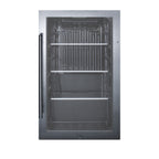 Thumbnail image #2 for Summit Commercial SPR488BOS Undercounter Refrigerator, 1-Section, Glass Door, Bottom-Mounted, 19"W