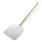 Thumbnail image #2 for New Star Foodservice Inc. 50172 Rectangular Aluminum Pizza Peel, 12" x 14" Blade, 52" Wood Handle Case of 12