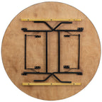 Thumbnail image #2 for Flash Furniture YT-WRFT60-TBL-GG 60-Inch Round Folding Banquet Table with Plywood Top and Vinyl Edge