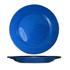 Thumbnail image #1 for International Tableware Campfire CF-31 6-1/4" Round Ceramic Plate, Rolled Edge, Speckle Ocean Blue Case of 3 Dozen