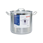 Thumbnail image #1 for CAC China STKP-16 16 qt Stainless Steel Stock Pot with Lid, Induction Ready, Tri-Ply Bottom Case of 4