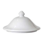 Thumbnail image #1 for Vertex China Market Buffet ARG-125L Lion Head Soup Tureen Lid Only, 4-5/8" x 3-3/4", Rolled Edge, Bright White Case of 2 Dozen