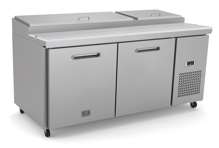 Product image #6 for Kelvinator Commercial 70-13/16-Inch Two-Section Refrigerated Pizza Prep Table, 9-Pan Capacity