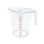 Thumbnail image #1 for CAC China MCBK-400 4 Qt Polycarbonate Measuring Cup with Metric/Imperial Graduations and Thumb-Grip Handle Case of 24