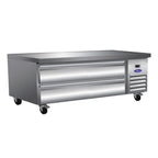 Thumbnail image #1 for Valpro Commercial Refrigeration VP Series VPCB-62C 62-Inch Stainless Steel Refrigerated Chef Base with Marine Edge Top, 2 Drawers