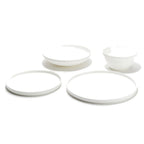 Thumbnail image #1 for Kadra Kitchenware Vikko 7720351-BUNDLE 16-Piece White Bone China Dinnerware Set with Dinner, Salad, Bread & Butter Plates and Bowls