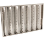 Thumbnail image #1 for AllPoints Foodservice Parts & Supplies Franklin Filter 1291193 Stainless Steel Baffle Hood Filter, 16" x 25" x 1-3/4"