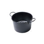 Thumbnail image #1 for Korin Inc KON-ST-101-27 Charcoal Starter Pan, 11" Diameter x 7"H, Round Cast Iron, 2 Handles, Black