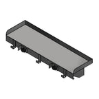 Thumbnail image #1 for Winholt Equipment SSWMS82.3-MH Wall-Mounted Stainless Steel Mop Holder Shelf, 2 Hangers, 3 Hooks, 8"W x 28"D x 4.5"H