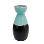 Thumbnail image #1 for CAC China Japanese Style 666-WP-BLU Ceramic Sake Pot, 6 oz., Lake Blue Reactive Glaze Case of 3 Dozen