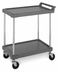 Thumbnail image #5 for Olympic J16UC2 2-Shelf Utility Bus Cart, Charcoal Gray