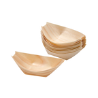 Thumbnail image #5 for Korin Inc TK-600-09 Disposable Pine Wood Boat Food Tray, Natural, Biodegradable, 9-1/2"L x 2-1/2"H Case of 20