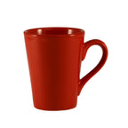 Thumbnail image #1 for CAC China VC-12-R 12 oz Red Stoneware Ceramic Mug Case of 3 Dozen
