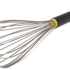 Thumbnail image #1 for JB Prince Matfer U600 18 18-Inch Stainless Steel Piano Wire Whisk with Black Textured Handle