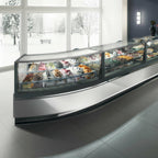 Thumbnail image #1 for Oscartek Diamond Pro DIAMOND PRO 2 DF2150 83-Inch Self-Contained Refrigerated Deli Display Case, Straight Double-Pane Lift-Up Glass, 2 Shelves