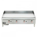 Thumbnail image #1 for USR Brands Cookline CGG-48M Countertop Natural Gas Griddle, 48"W x 19"D, 5/8" Stainless Steel Plate, Manual Controls
