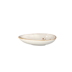 Thumbnail image #1 for Vertex China London Terra LTP-ASD-M 2 oz Oblong China Sauce Dish with Fully Glazed Foot Case of 4 Dozen