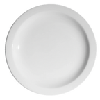 Thumbnail image #1 for Tableware Solutions USA Plain White by Continental 50CCPWD101 White China Plate, 10-3/4" Round, Narrow Rim Case of 24