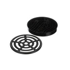 Thumbnail image #1 for AllPoints Foodservice Parts & Supplies 1781094 Round Black Plastic Drip Tray, 5" OD