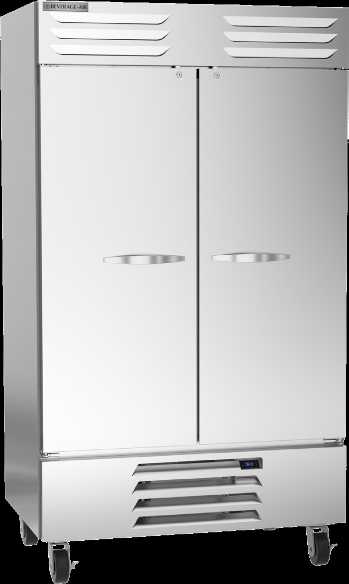 Product image #6 for Beverage Air Vista Series Two-Section Bottom-Mount Reach-In Refrigerator, Solid Doors, 44 Cu. Ft.